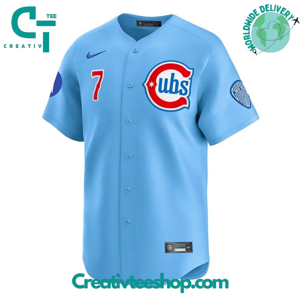 Chicago Cubs Baby Blue 2nd Alternate Limited Edition Baseball Jersey