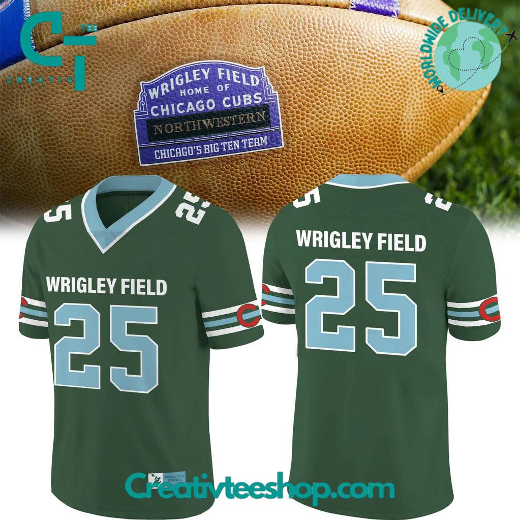 Chicago Cubs Wrigley Field Special Football Jersey
