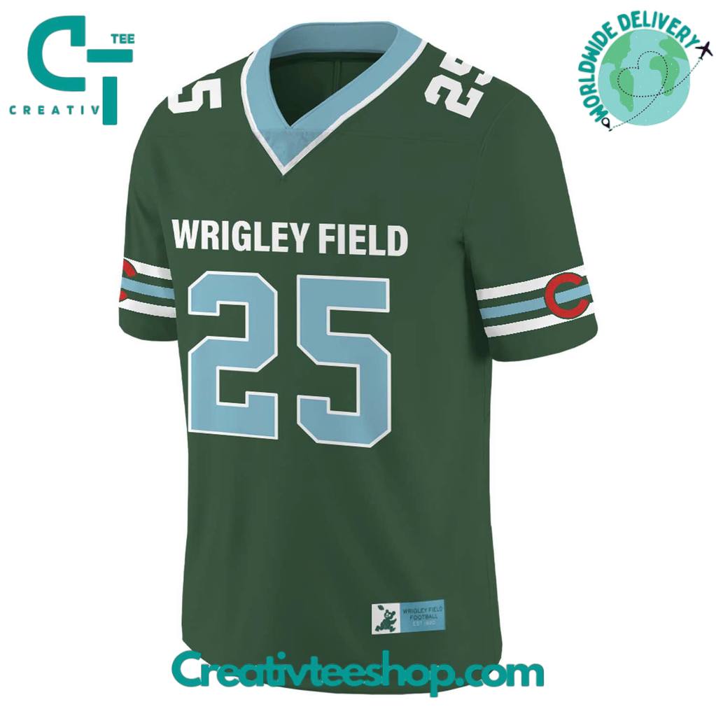 Chicago Cubs Wrigley Field Special Football Jersey