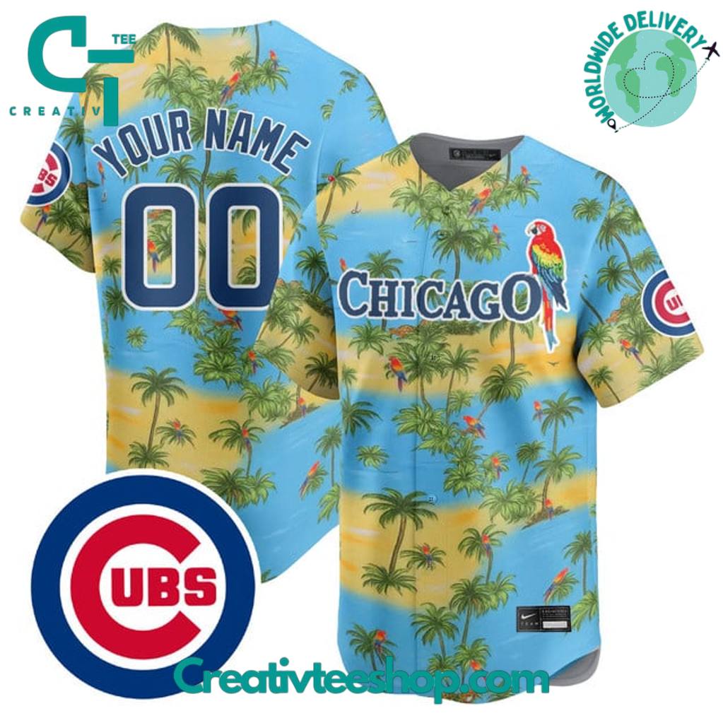 Chicago Cubs x Margaritaville Custom Baseball Jersey