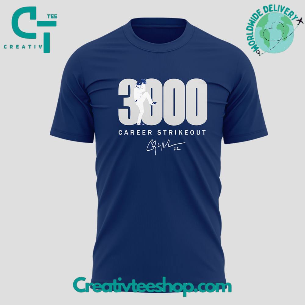 Clayton Kershaw’s 3,000th-Strikeout Special New Tee
