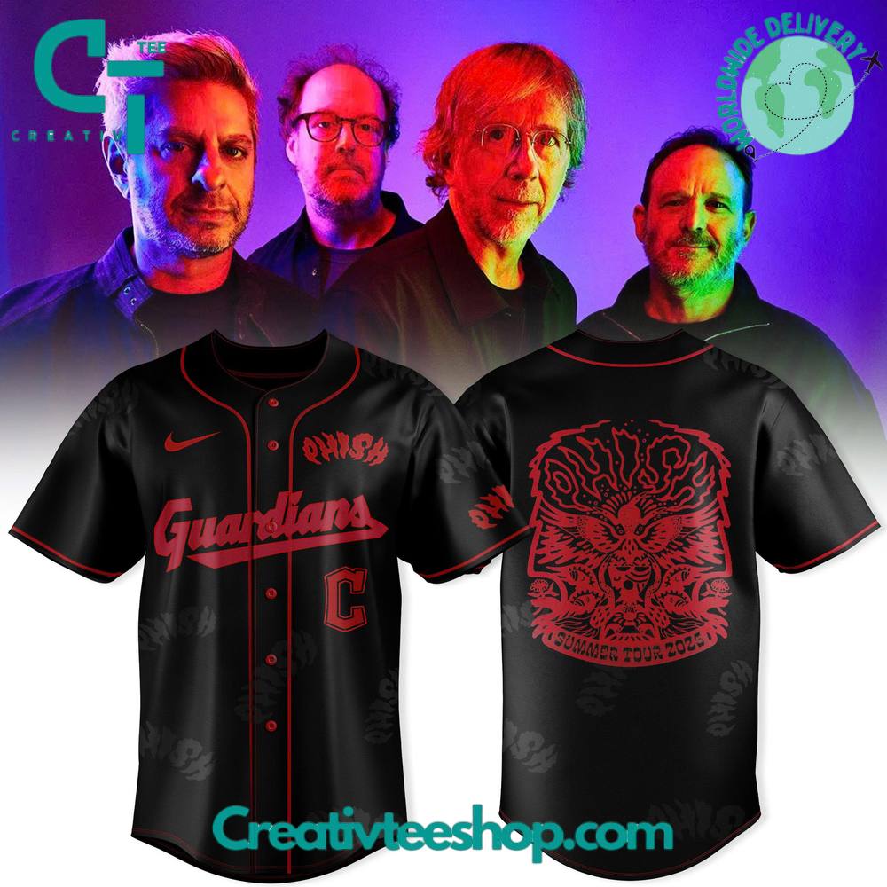Cleveland Guardians x Phish Band Progressive Field Jams 2025 Special Baseball Jersey