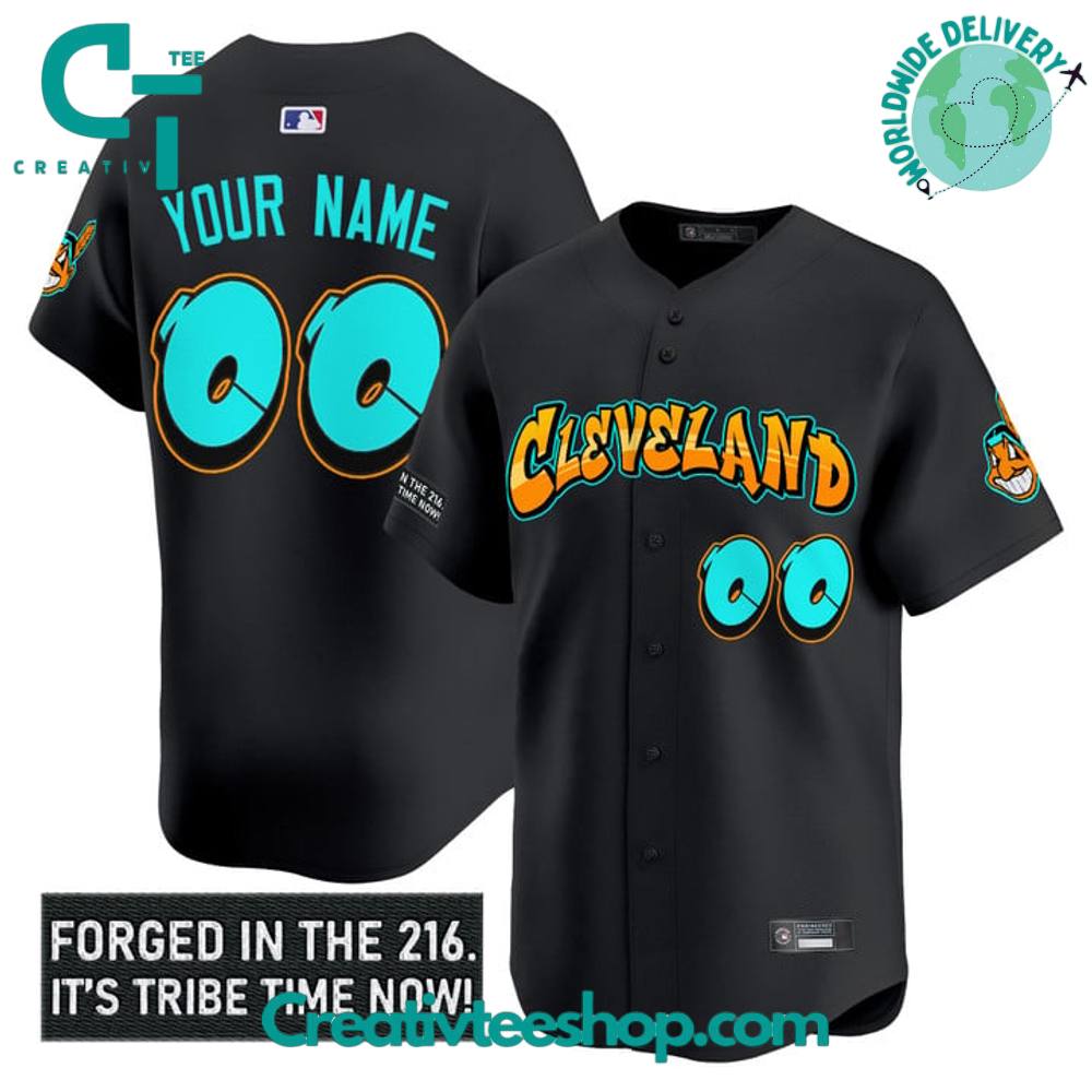 Cleveland Indians ‘Graffiti 216 Ink Edition’ Special Baseball Jersey