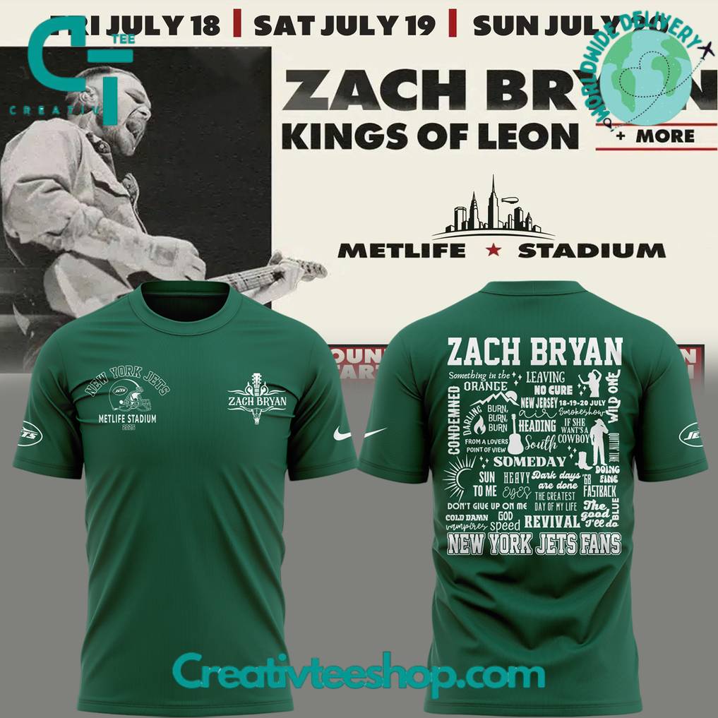New York Jets x Zach Bryan “Kings of Leon” Special Tee
