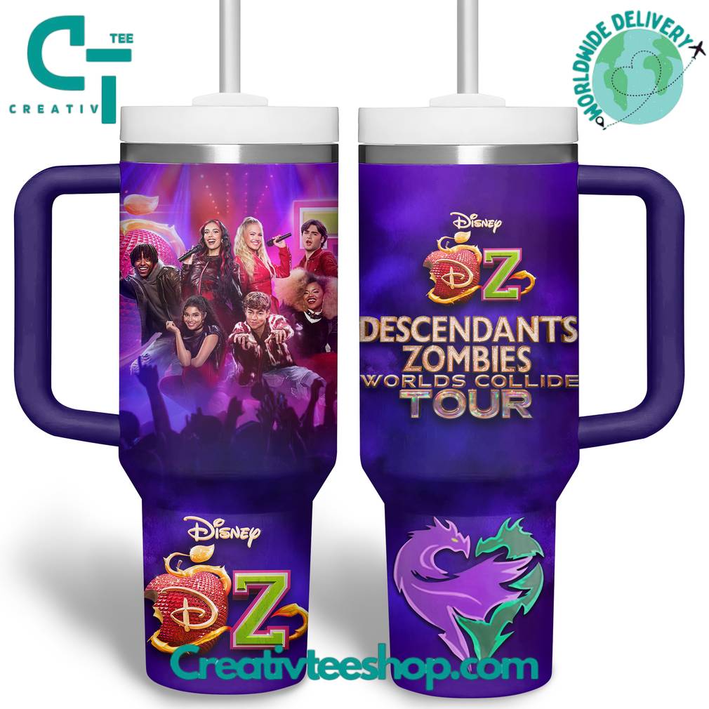Descendants Zombies World Collide Tour Special Tumbler 40oz with Handle