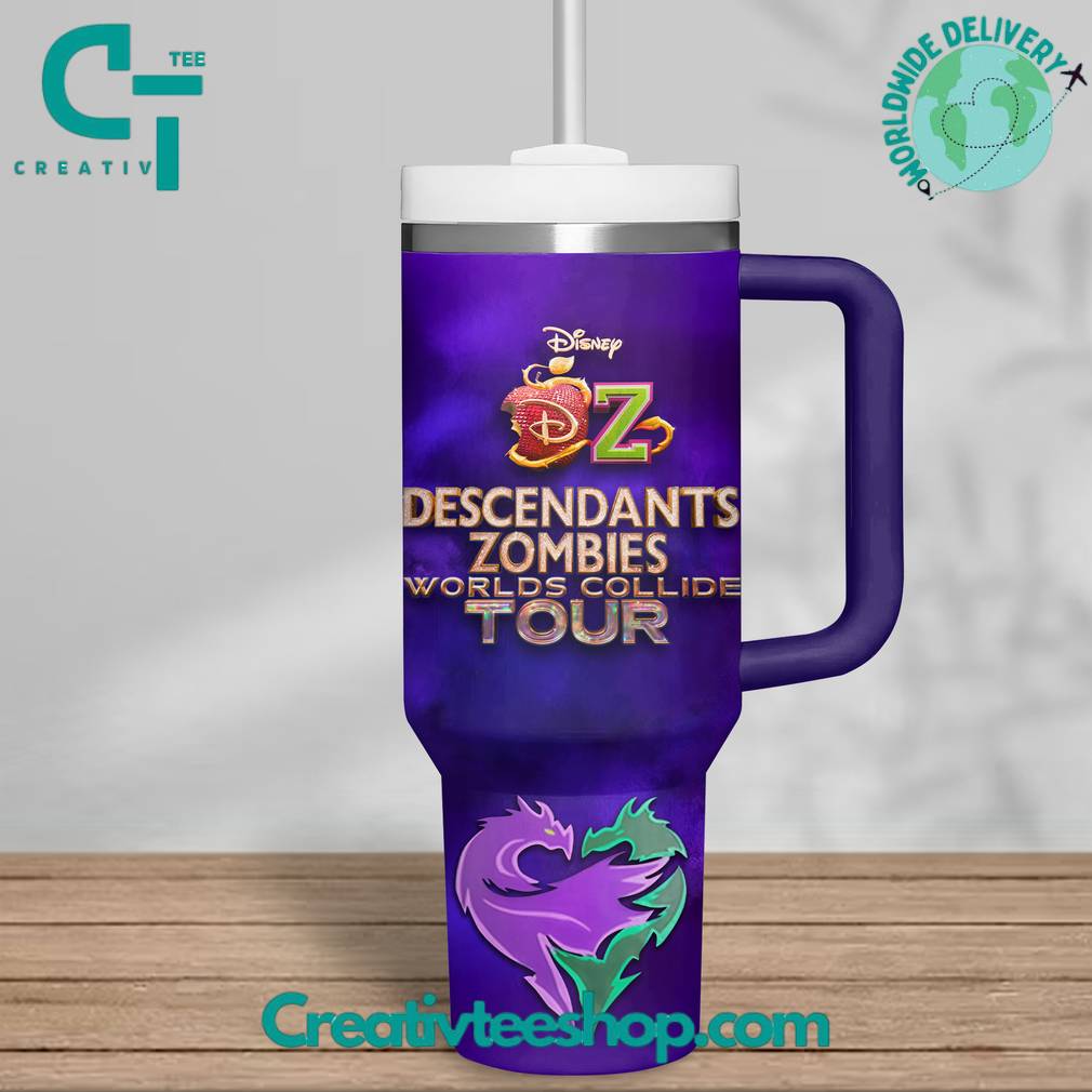 Descendants Zombies World Collide Tour Special Tumbler 40oz with Handle