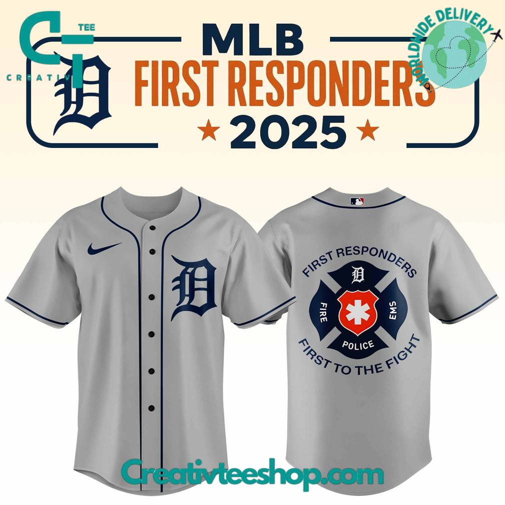 Detroit Tigers First Responder Night 2025 Baseball Jersey