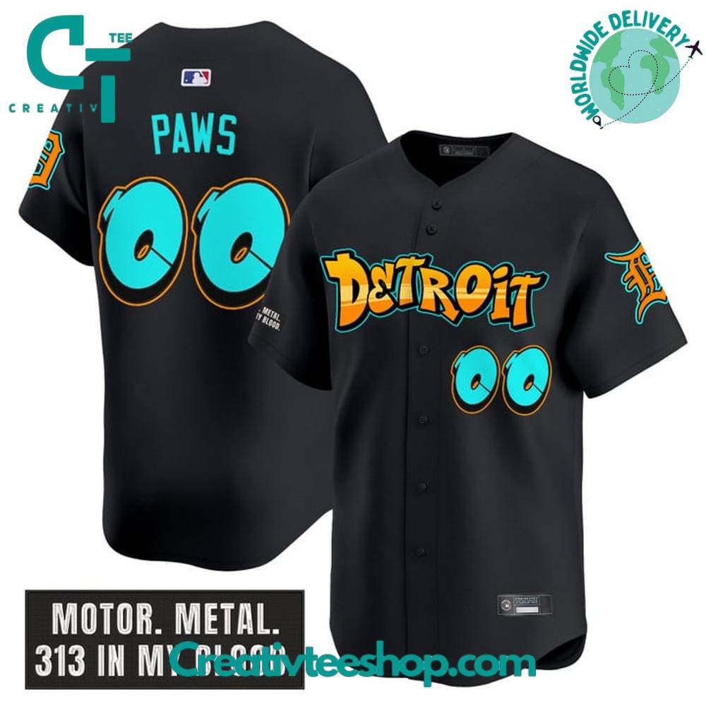 Detroit Tigers ‘Graffiti Motor City Edition’ Special Baseball Jersey
