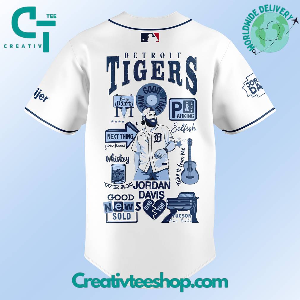 Detroit Tigers x Jordan Davis Music Special Baseball Jersey