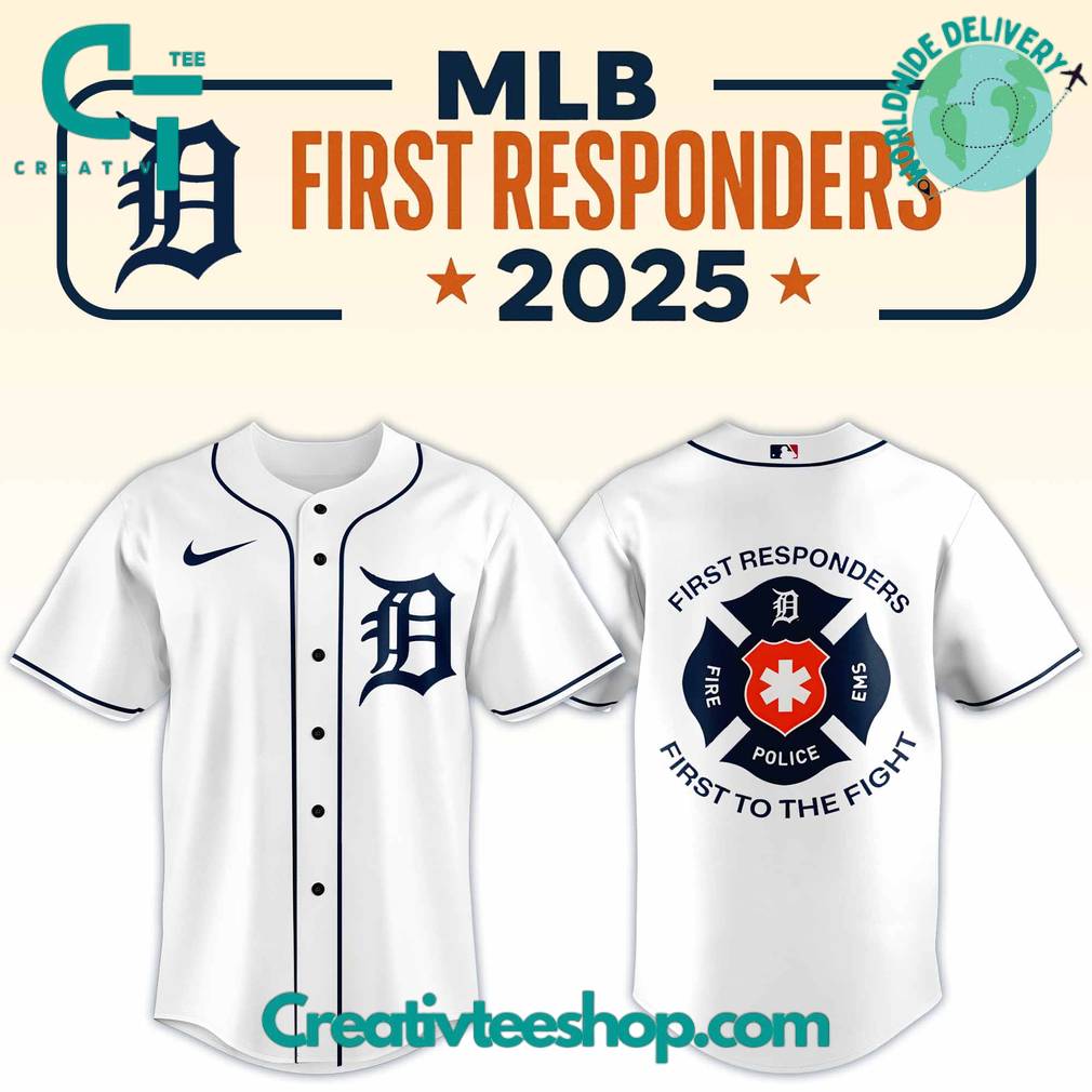 Detroit Tigers First Responder Night 2025 Baseball Jersey