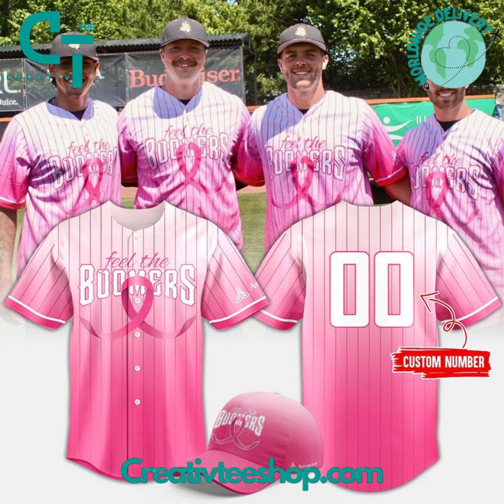 Schaumburg Boomers Cancer Awareness Personalized Baseball Jersey