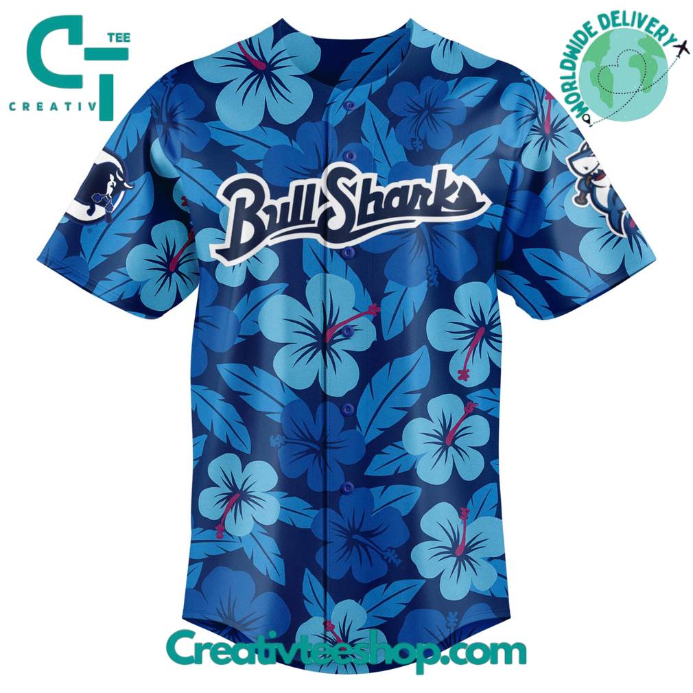 Durham Bulls “Bull Sharks” Special New 2025 Baseball Jersey