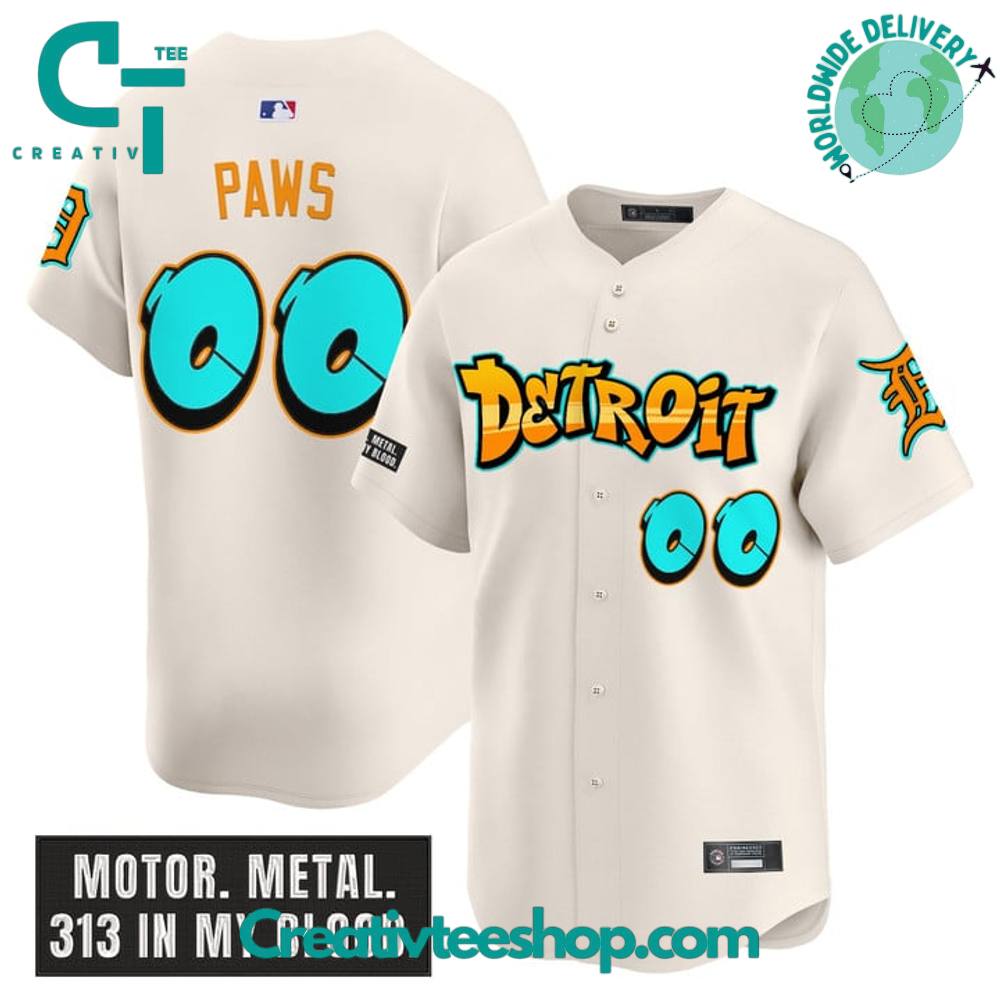 Detroit Tigers ‘Graffiti Motor City Edition’ Special Baseball Jersey