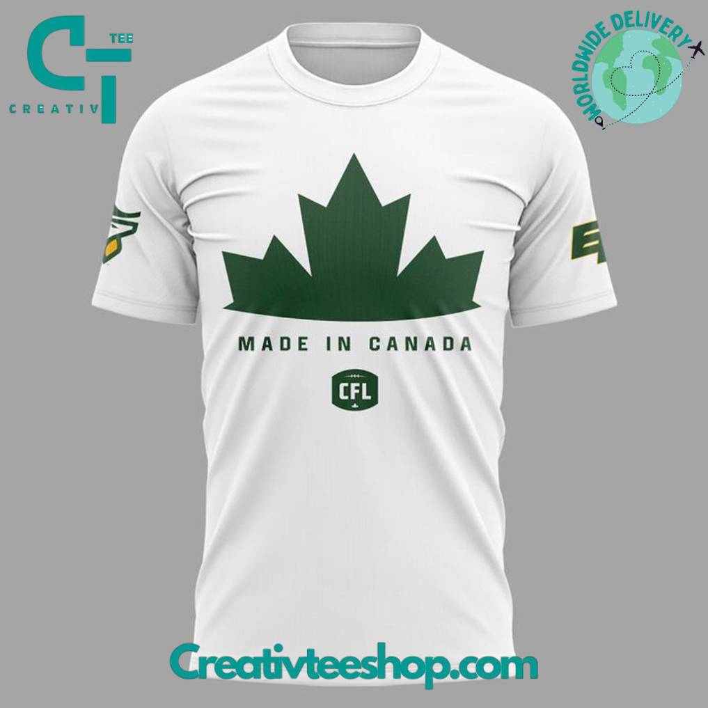 Edmonton Elks “Made in Canada” Special White Tee