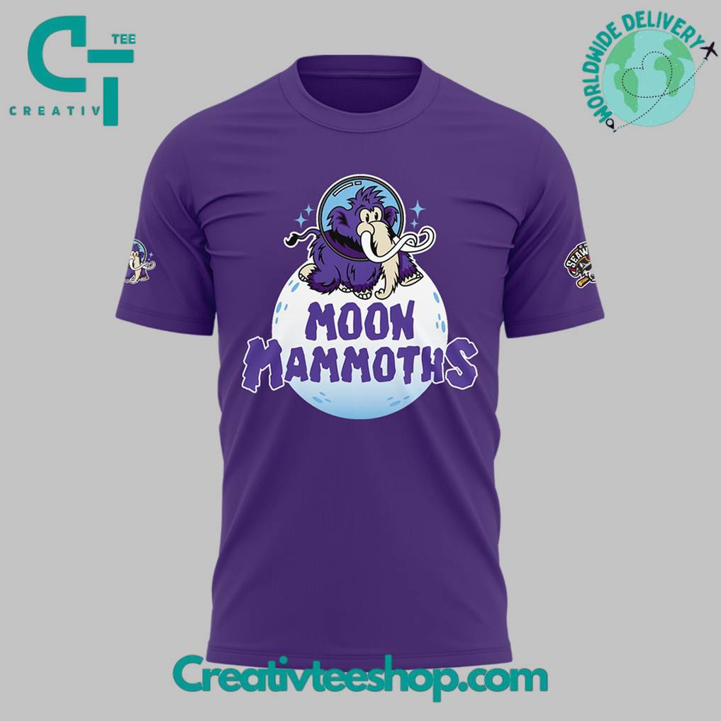 Erie SeaWolves x Erie Moon Mammoths Night Purple Tee