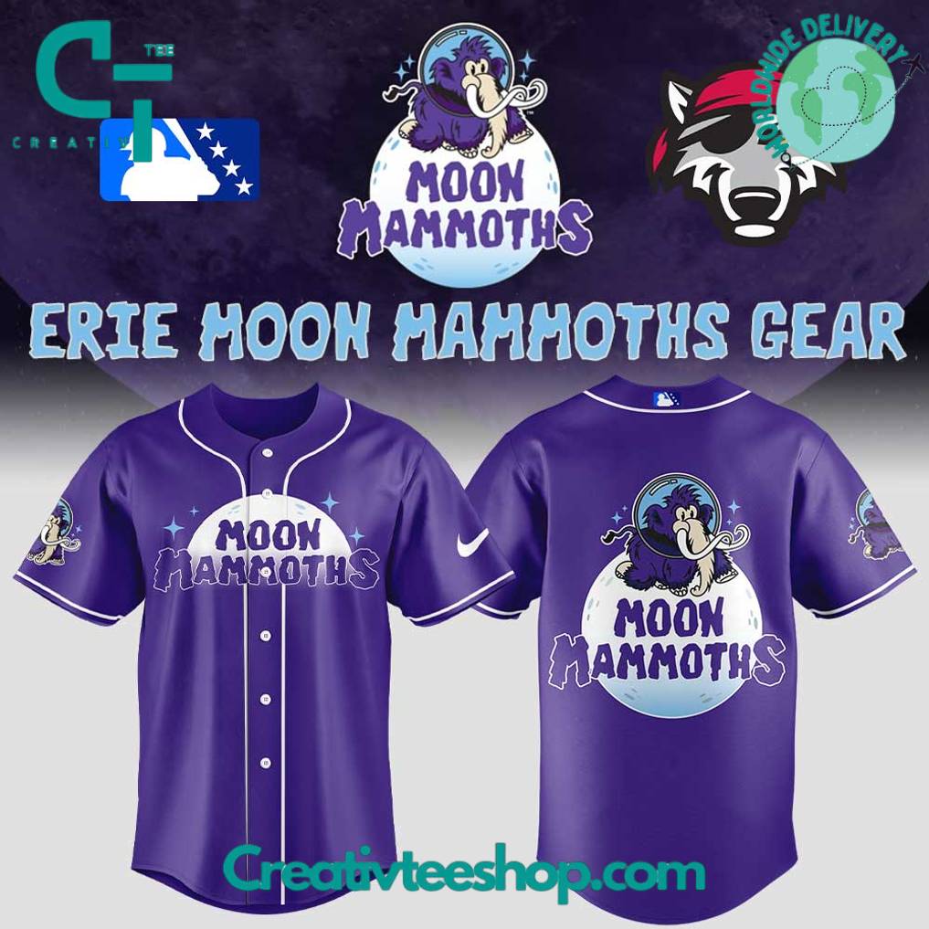 Erie SeaWolves x Erie Moon Mammoths Night Special Baseball Jersey