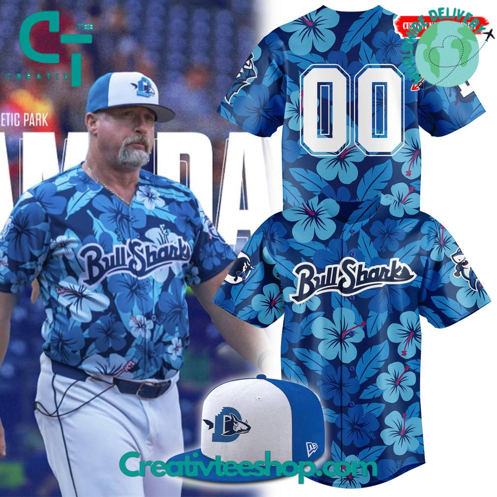 Durham Bulls “Bull Sharks” Special New 2025 Baseball Jersey