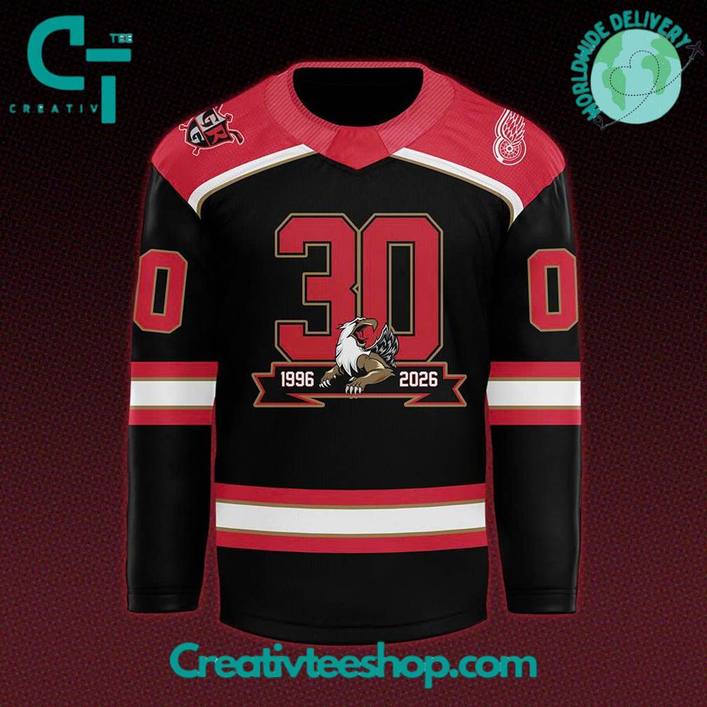 Grand Rapids Griffins 30th Anniversary Celebrations Custom Hockey Jersey