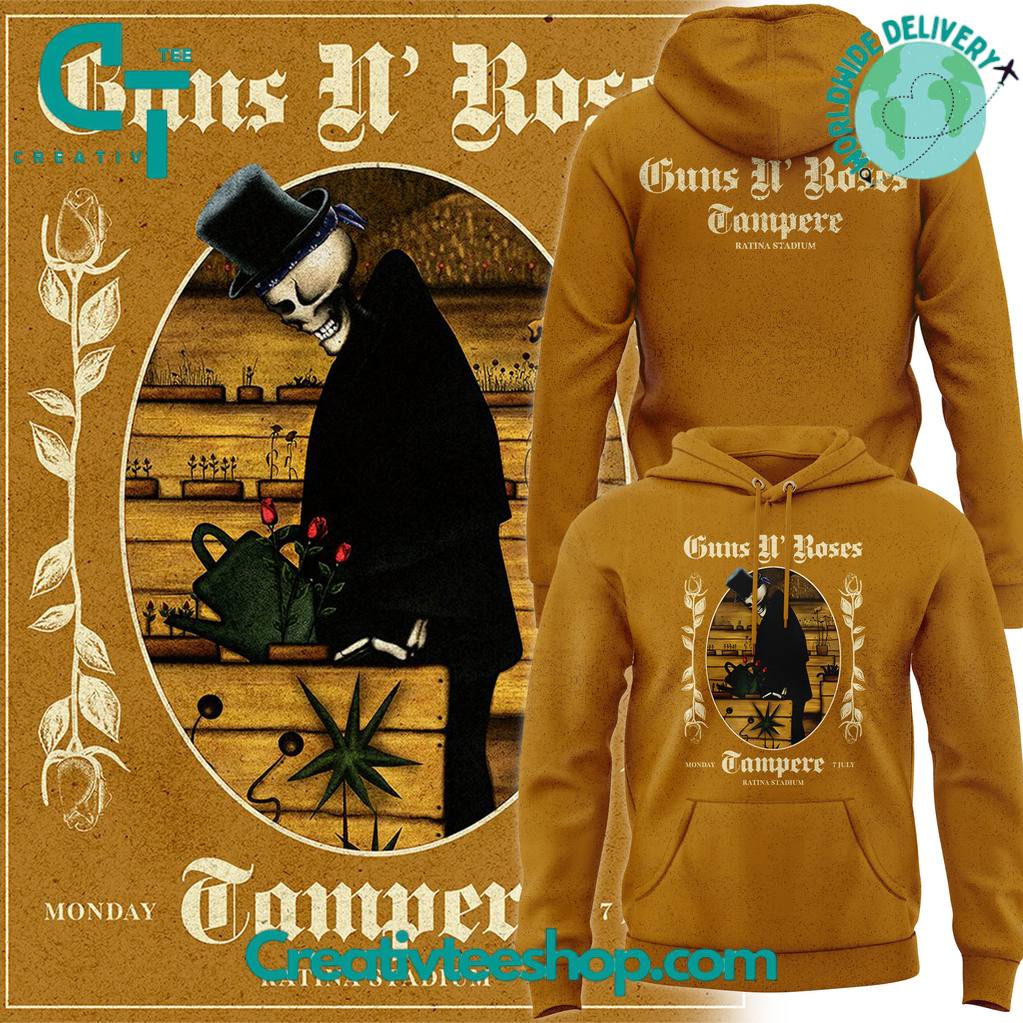 Guns N’ Roses World Tour at Tampere Special Hoodie for Fans