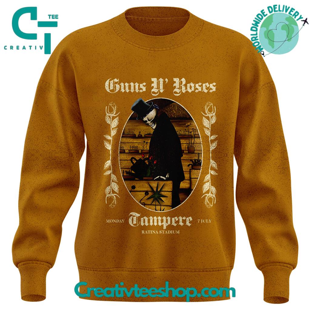 Guns N Roses World Tour at Tampere Special Sweatshirt for Fans