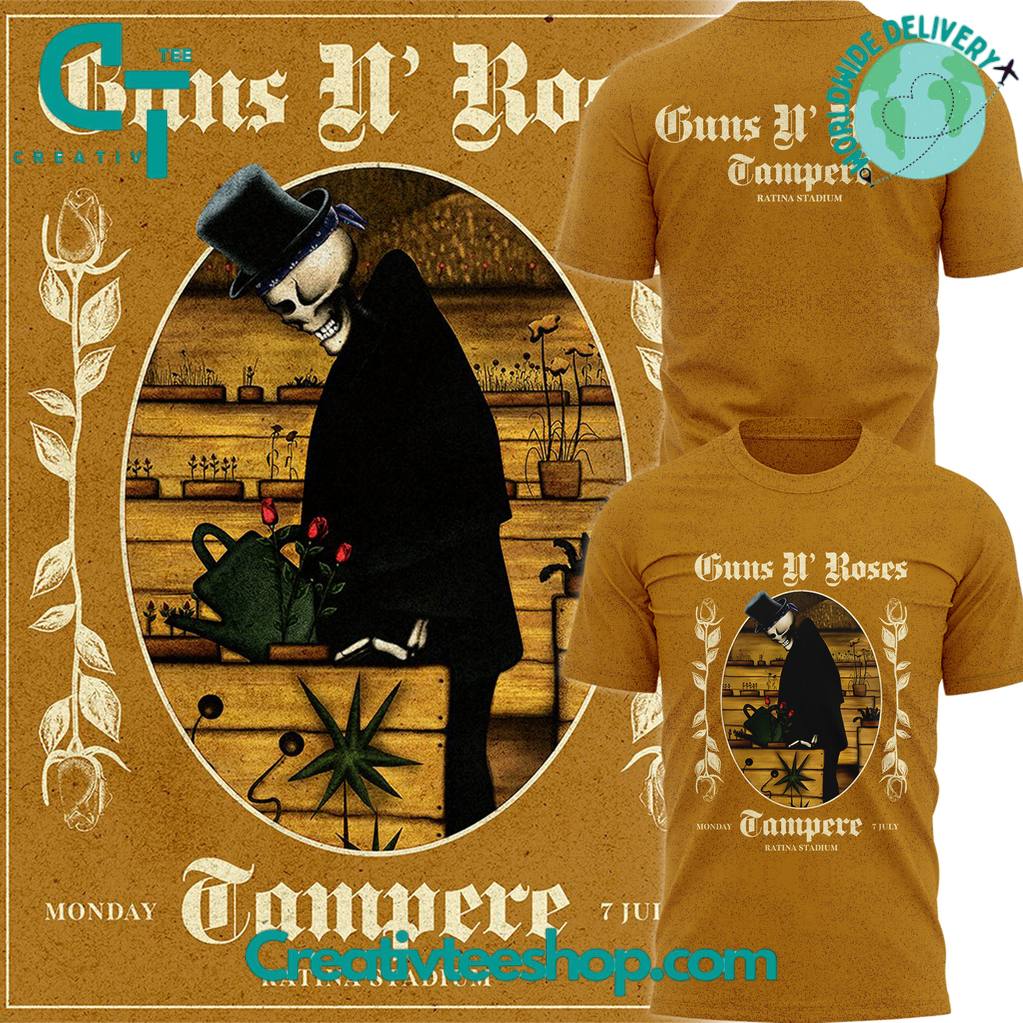 Guns N’ Roses World Tour at Tampere Special T-Shirt for Fans
