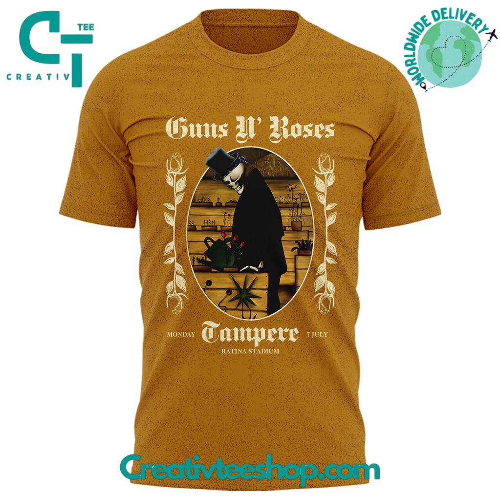 Guns N’ Roses World Tour at Tampere Special T-Shirt for Fans