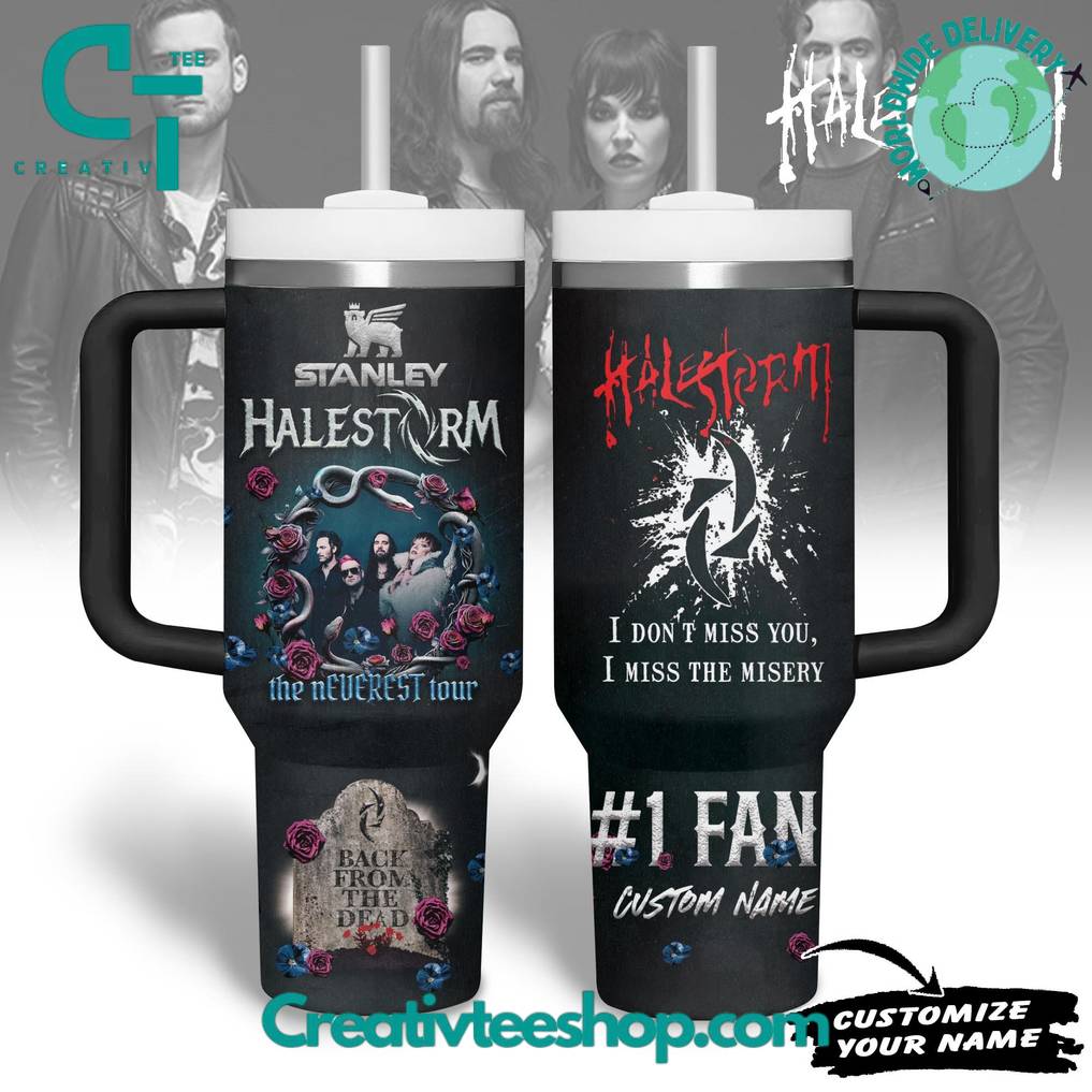 Halestorm “The Everest Tour” Custom Tumbler 40oz with Handle