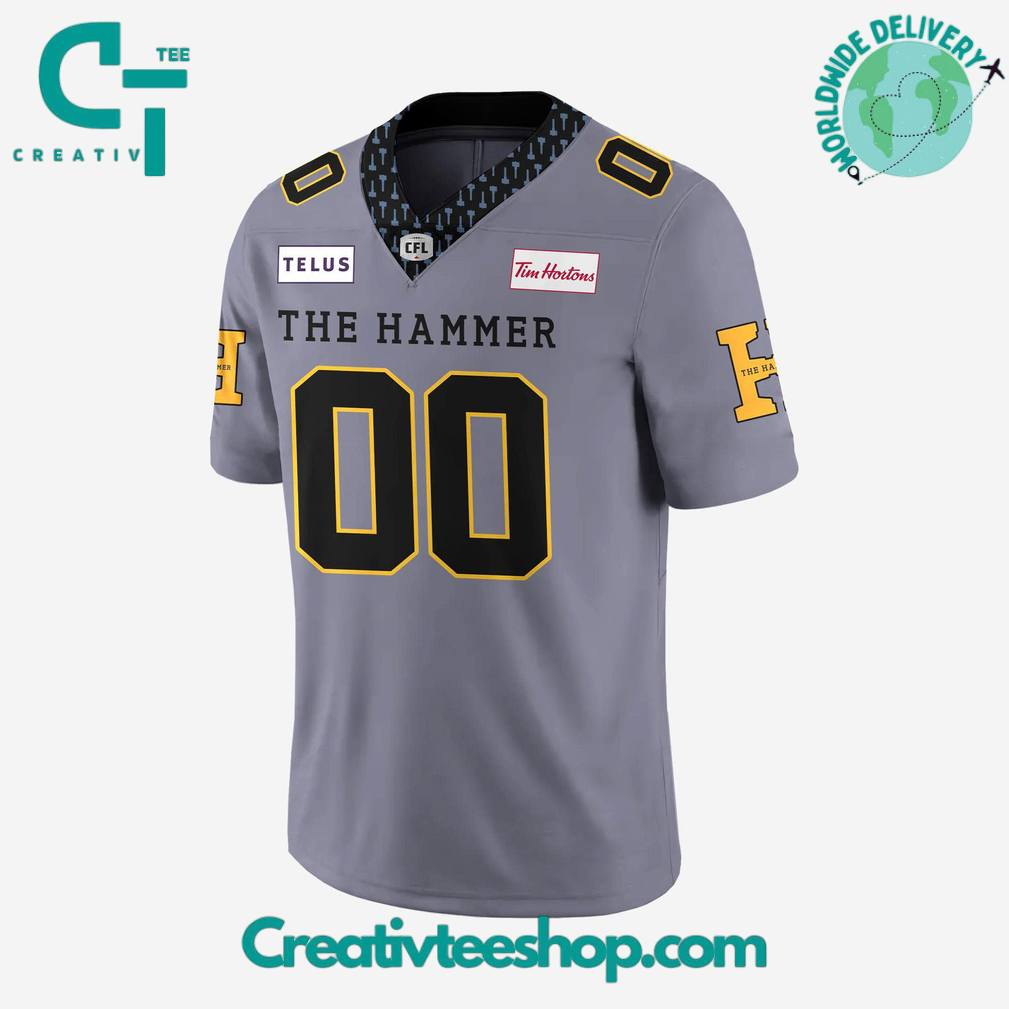 Hamilton Tiger-Cats The Hammer Special Grey Jersey