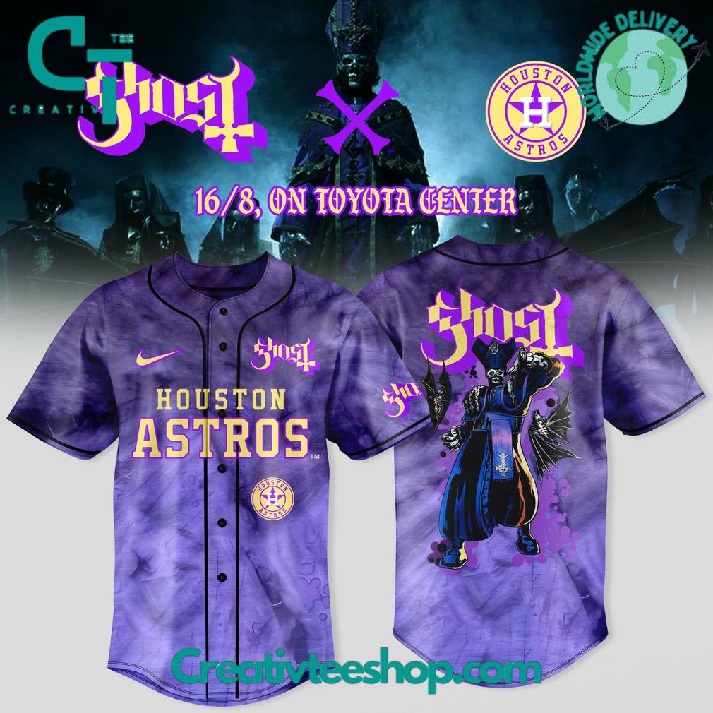 Houston Astros x Ghost Band Special Baseball Jersey