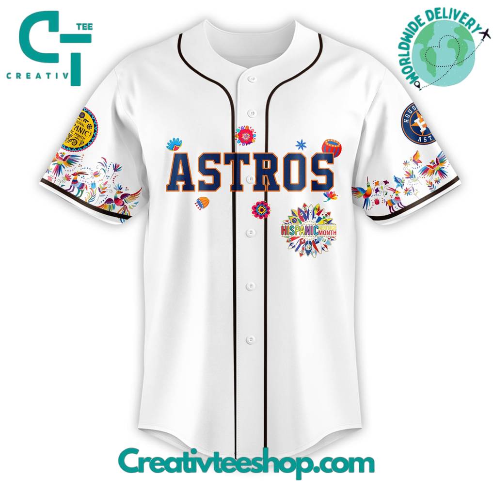 Houston Astros x National Hispanic Heritage Month Special Edition Baseball Jersey