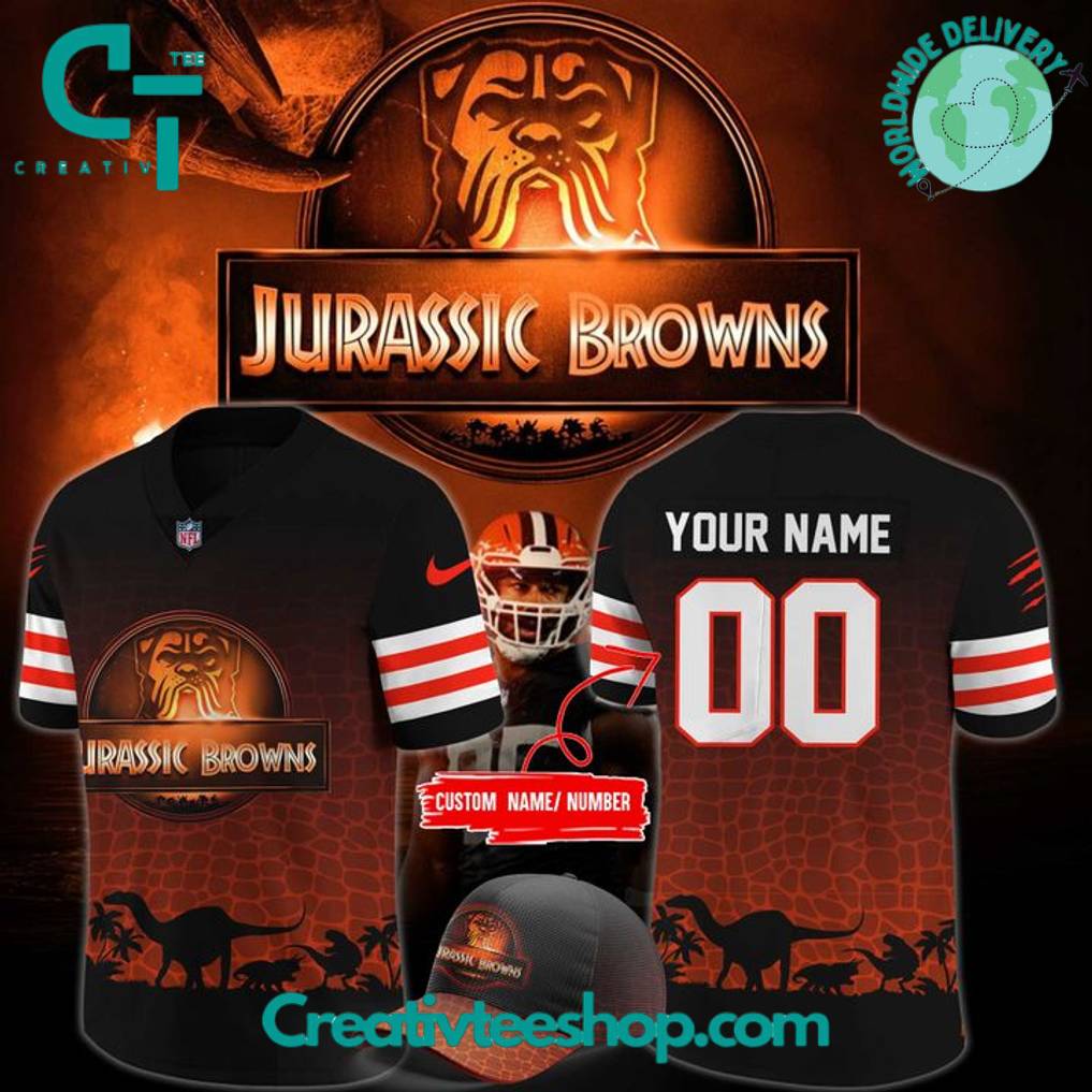 Cleveland Browns x Jurassic Park Special New 2025 Football Jersey