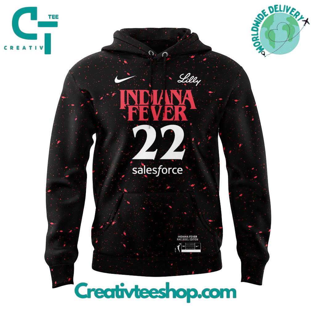 Indiana Fever 22 Caitlin Clark x Stranger Things Hoodie