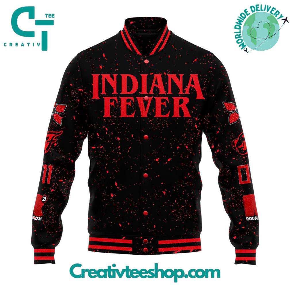 Indiana Fever x Stranger Things Rebel Swingman Limited Edition Baseball Jacket