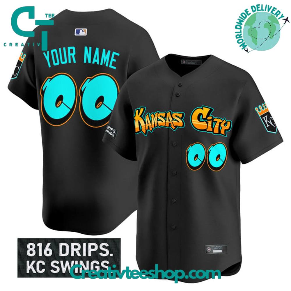 Kansas City Royals ‘Graffiti Crown Drop Edition’ Special Baseball Jersey