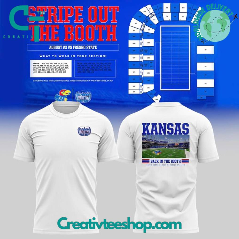 Kansas Jayhawks “Stripes Out The Booth” Special Tee