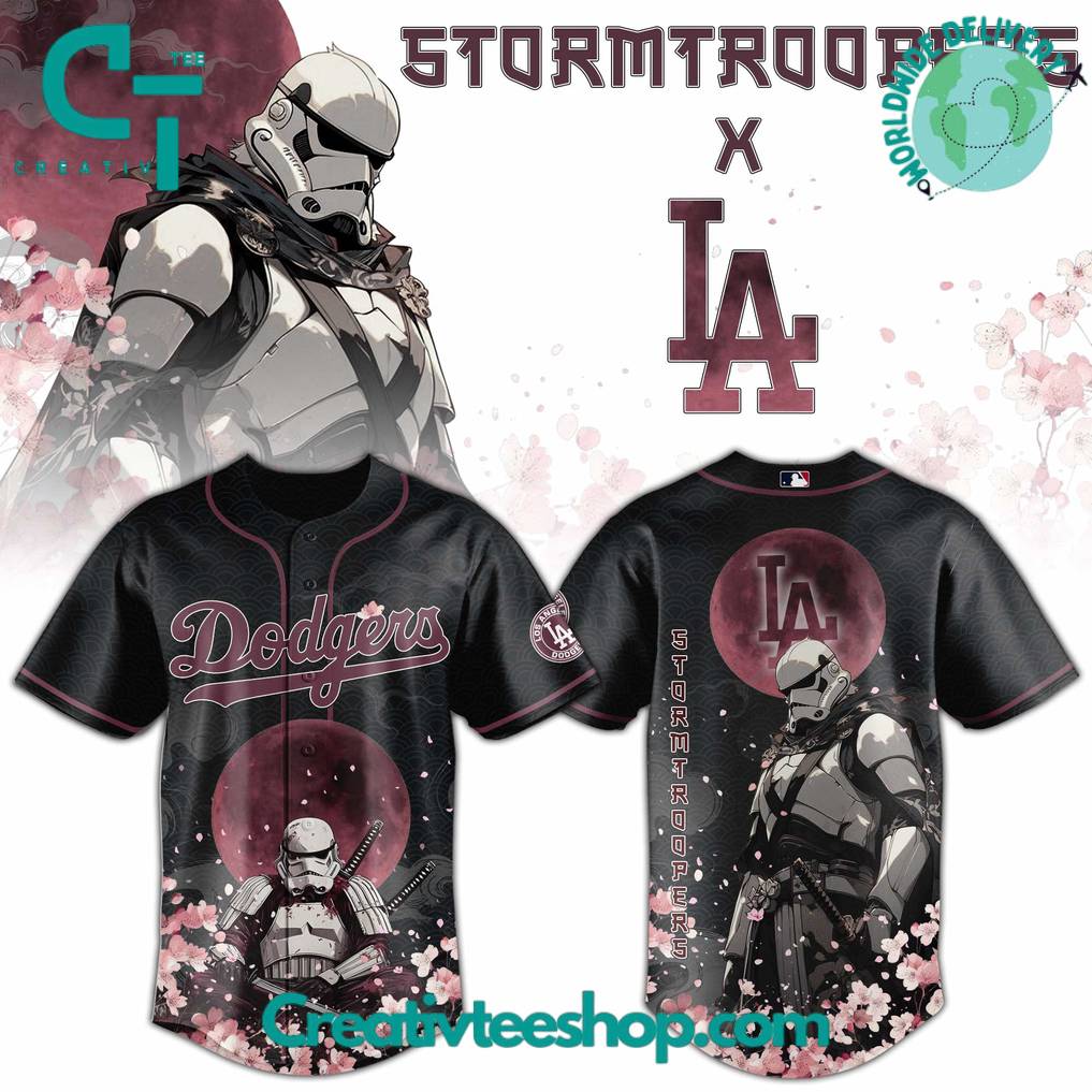 Los Angeles Dodgers x Stormtroopers 2025 Japan Edition Baseball Jersey