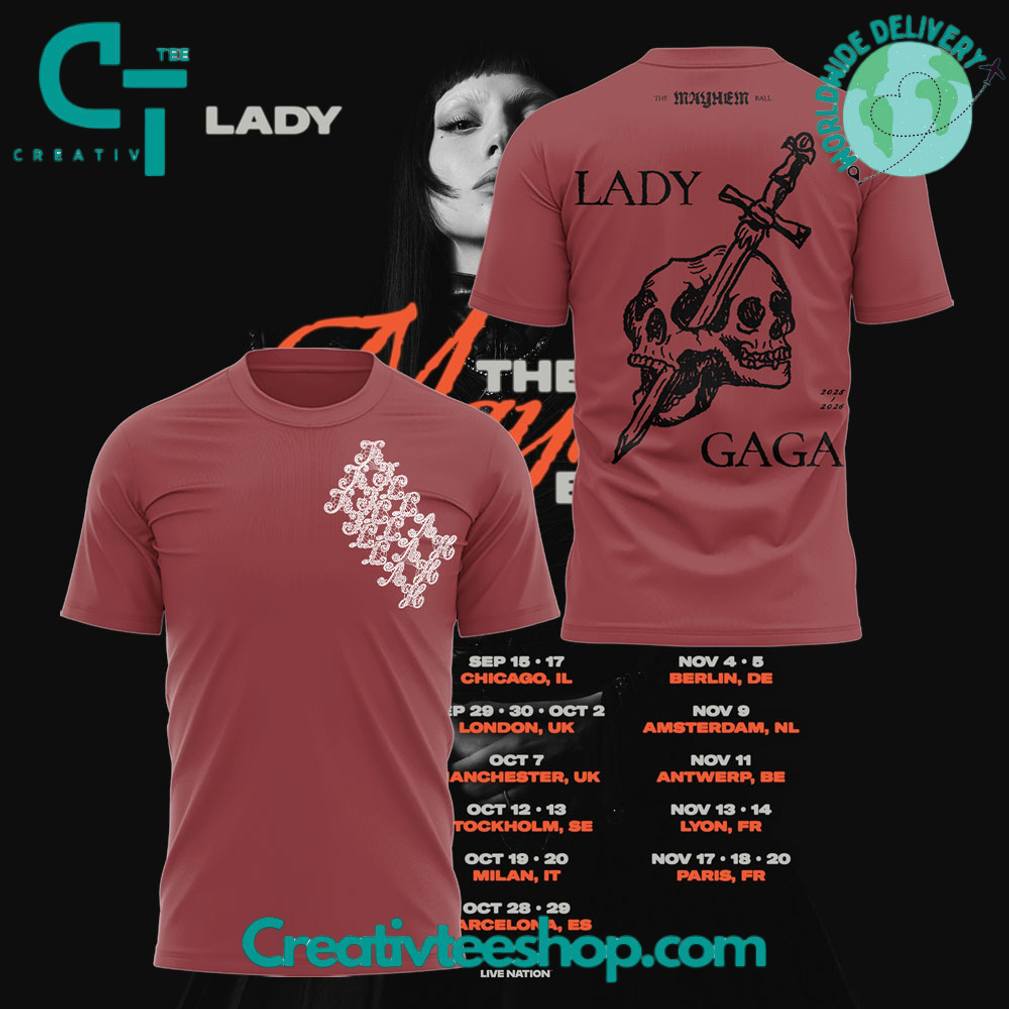 Lady Gaga TheMayhemBall Tour 2025 Special Tee