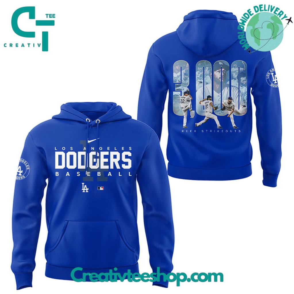 Los Angeles Dodgers Clayton 3000 Strikeouts Special Hoodie
