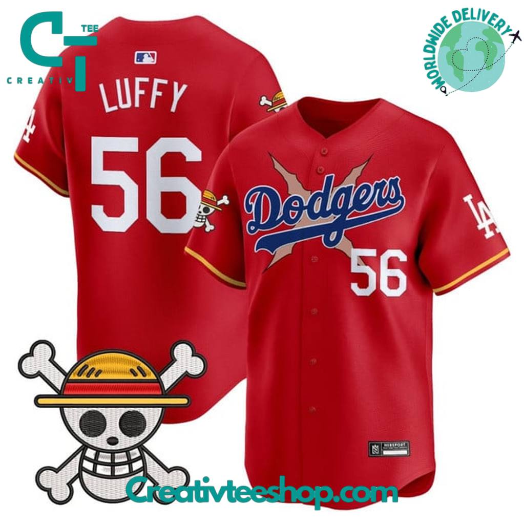Los Angeles Dodgers x One Piece 2025 Special Baseball Jersey