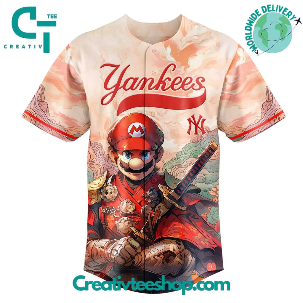 MLB All Teams x Mario Samurai Hero Special Baseball Jersey