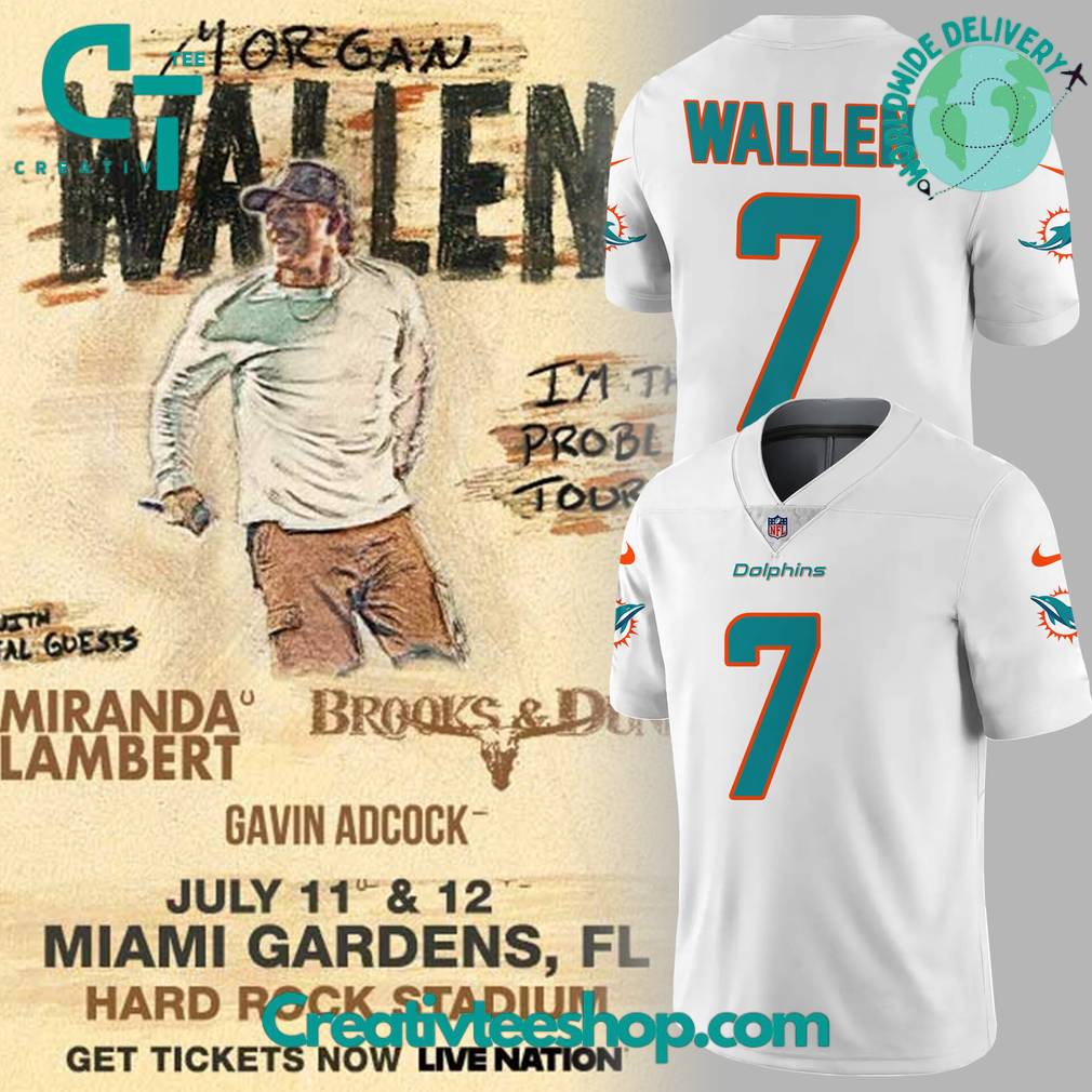 Miami Dolphins x Morgan Wallen “I’m The Problem Tour” Limited Edition Football Jersey
