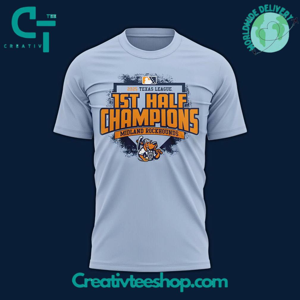 Midland RockHounds 1st Half Champions 2025 Texas League Tee