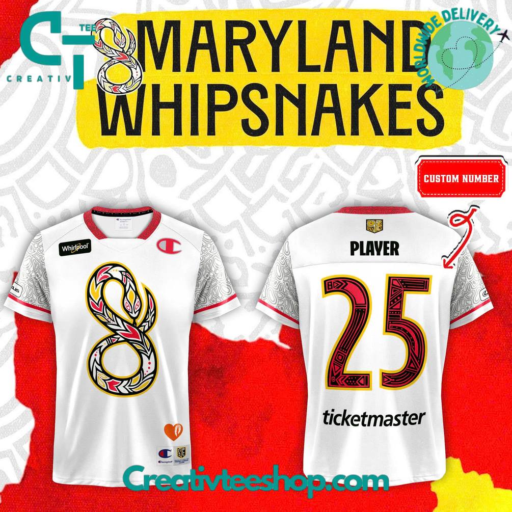 Maryland Whipsnakes Indigenous Heritage Custom Foootbal Jersey