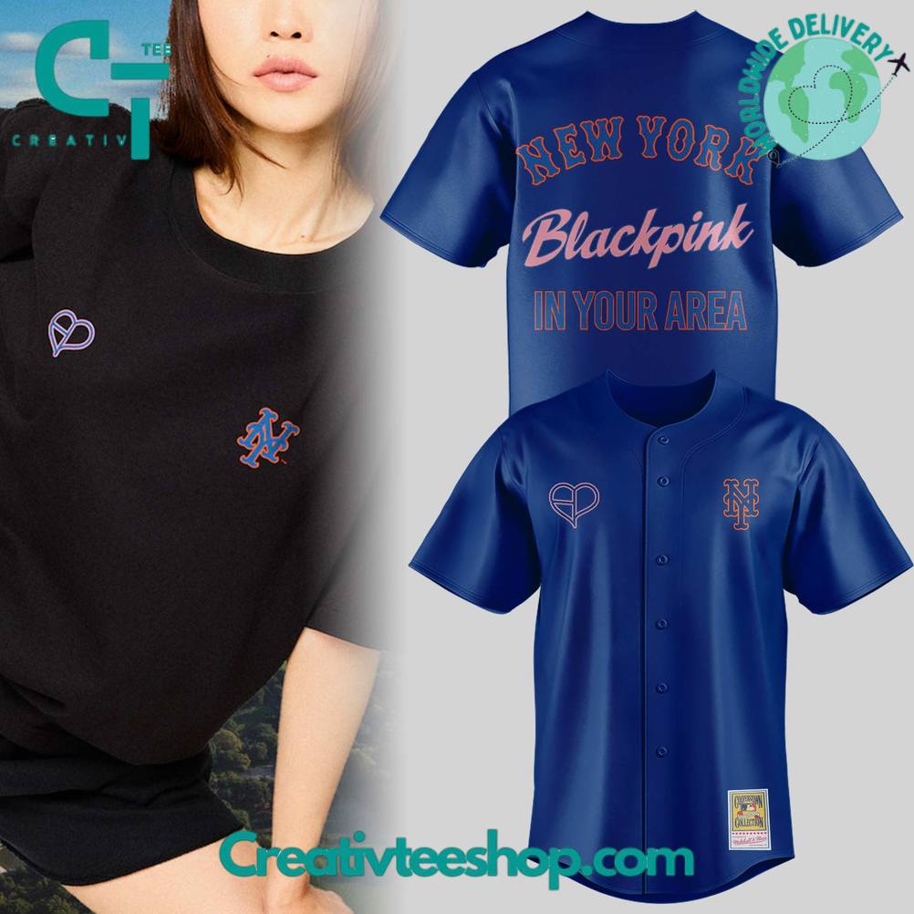 New York Mets x Blackpink “In Your Area” Special Baseball Jersey