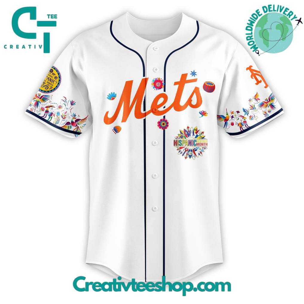 New York Mets x National Hispanic Heritage Month Special Edition Baseball Jersey
