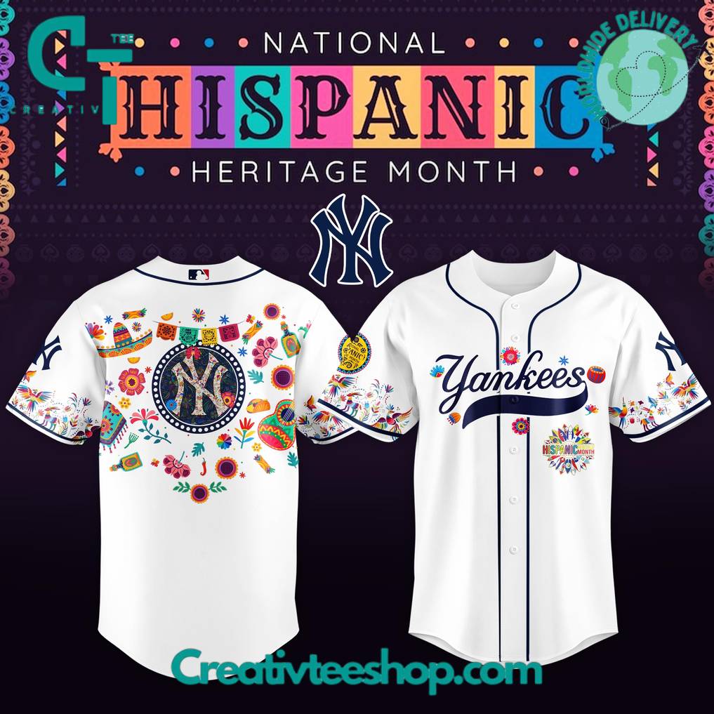 New York Yankees x National Hispanic Heritage Month Special Edition Baseball Jersey