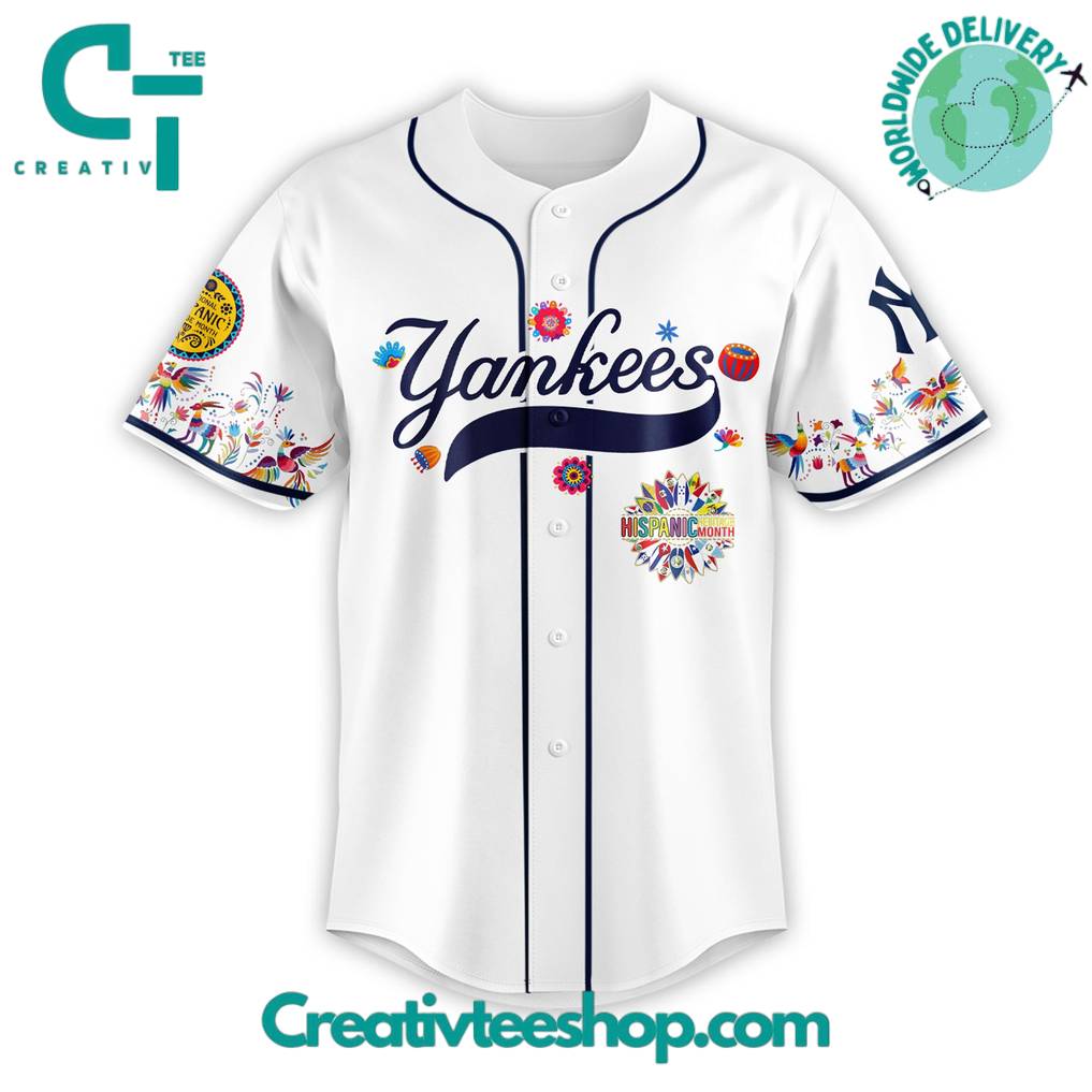 New York Yankees x National Hispanic Heritage Month Special Edition Baseball Jersey