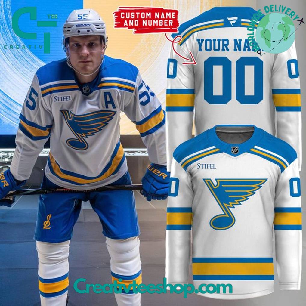 St. Louis Blues “Remixed Remastered Reborn” Special New 2025 Hockey Jersey – White