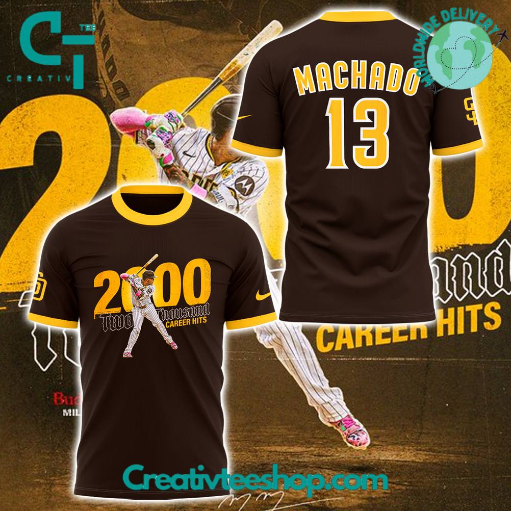San Diego Padres Machado 2000 Career Hits Special Tee