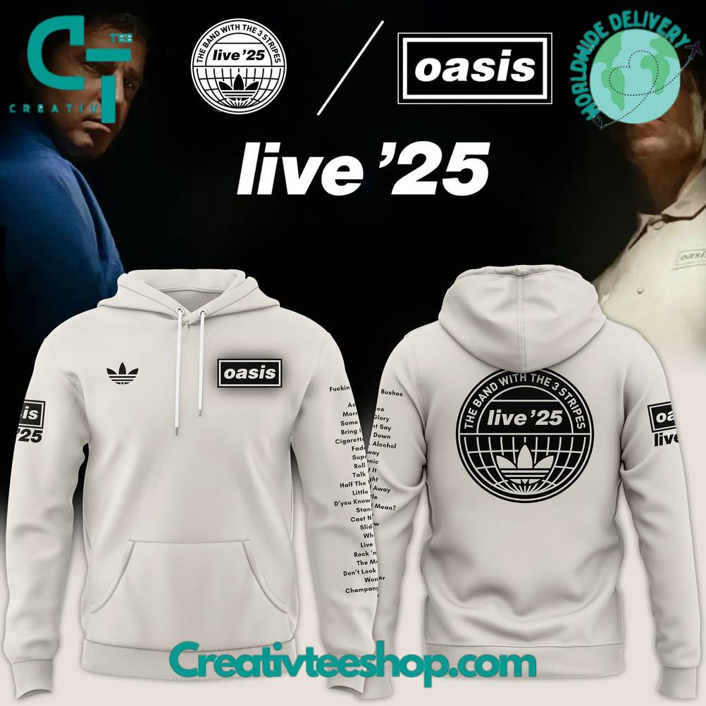 Oasis x Live 25 TOUR JACQUARD Setlist Special Hoodie